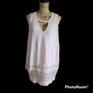 Torrid Womens Plus Sleeveless Blouse Top Sz 0 14/16 Pink